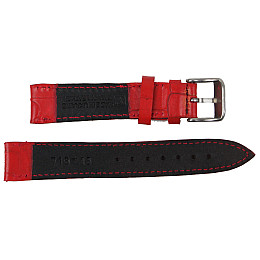 Ремешок для часов кожаный Mykhail Ikhtyar 18 мм Красный (S18-718S red)