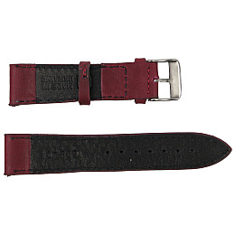 Ремешок для часов кожаный Mykhail Ikhtyar 20 мм Бордовый (S20-809S bordo)