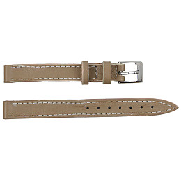 Ремешок для часов кожаный Mykhail Ikhtyar 12 мм Светло-коричневый (S12-028s light brown)