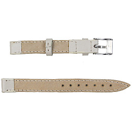 Ремешок для часов кожаный Mykhail Ikhtyar 12 мм Белый (S12-021s white)