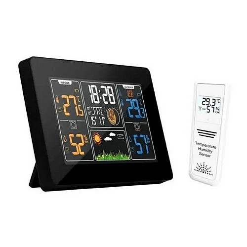 Метеостанция домашняя беспроводная CNV PT201C Black N