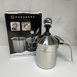 Спінювач для молока 400 мл із нержавіючої сталі Edenberg EB-8917