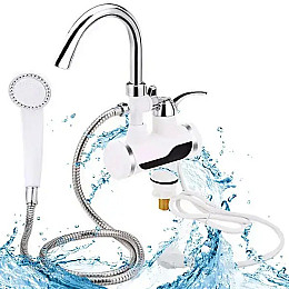 Водонагреватель Water heater c душем и с lcd экраном с нижним подключением (77-8743)