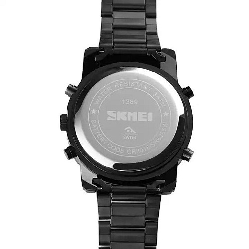 Часы наручные мужские Skmei 1389 Black - Black, 1389BK (12323-hbr)