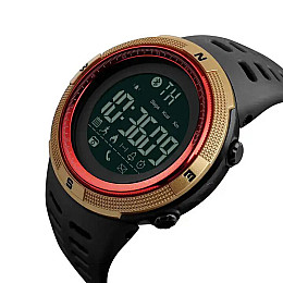Часы наручные мужские Skmei 1250 Gold Red, 1250RD (12334-hbr)