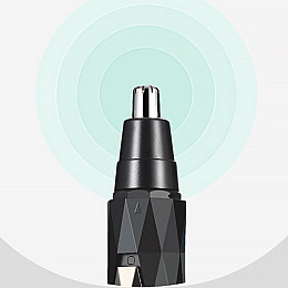 Електричний триммер Kemei KM-6673 2в1 для носа, вух і висков