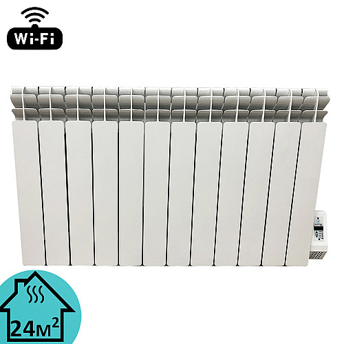 Обогреватель масляный алюминиевый Electro Elite 12WE 12 секций 500/100 Wi-Fi программатор 1500 Вт