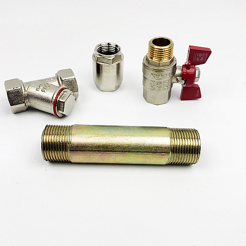 Комплект подключения счетчика Koer SET1 никель 1/2" (вставка 110мм)