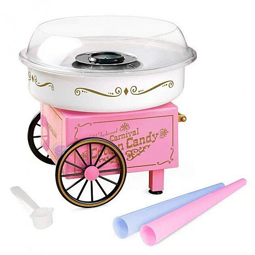 Аппарат для приготовления сахарной ваты большой Cotton Candy Maker w-83 Pink (do118-hbr)