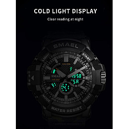 Часи наручні чоловічі Smael 1809MC Army Green (15176-hbr)