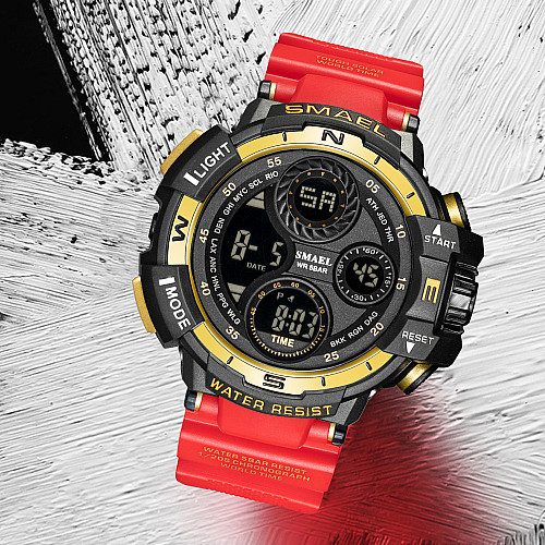 Часы наручные Smael 8022 Red (15207-hbr)