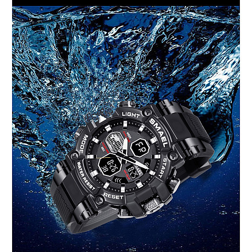 Часы наручные мужские Smael 8027 Black (15181-hbr)