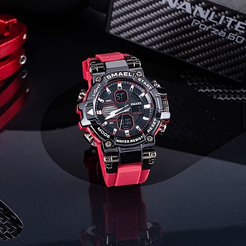 Часы наручные Smael 8027 Red (15183-hbr)