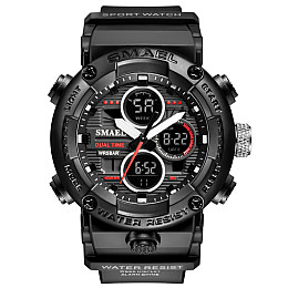 Часы наручные мужские Smael 8038 Black (15180-hbr)