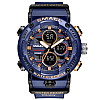 Часы наручные мужские Smael 8038 Dark Blue (15178-hbr)