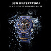 Часы наручные мужские Smael 8038 Dark Blue (15178-hbr)