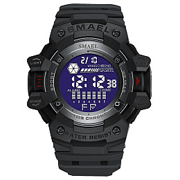Часы наручные мужские Smael 8050 Black (15198-hbr)