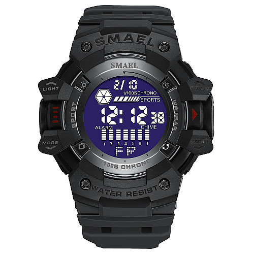 Часы наручные мужские Smael 8050 Black (15198-hbr)