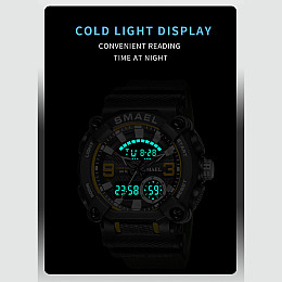 Годинник наручний чоловічий Smael 8052 Army Green (15184-hbr)