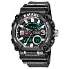 Часы наручные мужские Smael 8052 Black (15185-hbr)
