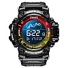 Часы наручные мужские Smael 8082 Black Red Yellow (15203-hbr)