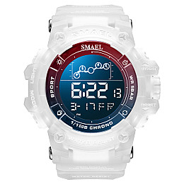 Часы наручные Smael 8082 White Red & Blue (15202-hbr)