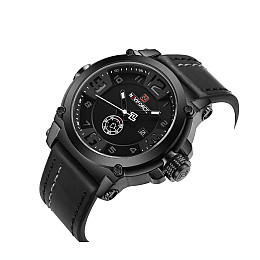 Часы мужские наручные Naviforce Plaza NF9099 Black-White-Black NF9099 B/W/B (15229-hbr)