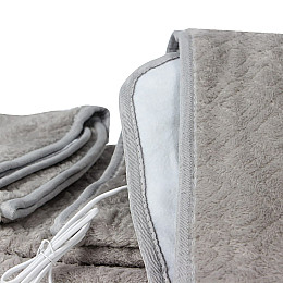 Электрическое одеяло Lesko J-002 180*200 см Gray с двойным подогревом от сети 220 вольт