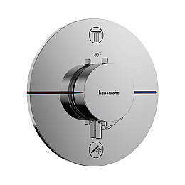 Термостат на 2 споживачі Hansgrohe ShowerSelect Comfort S хром 15554000