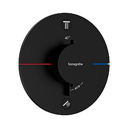 Термостат на 2 споживачі Hansgrohe ShowerSelect Comfort S Чорний матовий 15554670