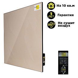 Керамічний обігрівач Emby CHT-500 з терморегулятором на 10 кв.м Бежевий