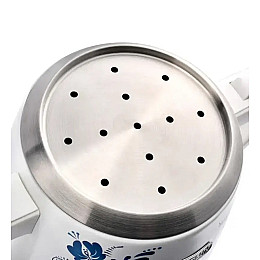 Електричний самовар з фарворовим заварним чайником RAF R-7118 на 3.5 л White