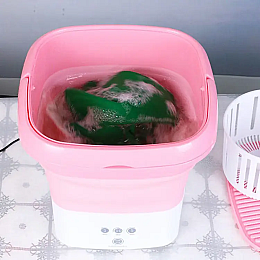 Складная стиральная машина силиконовая OPT-TOP Angel Shield Розовый (1892153563)