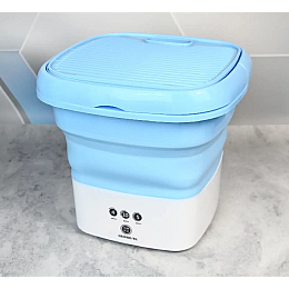 Технологичная умная мини-стиральная машина OPT-TOP Folding Washing Machine голубая (1894522155)