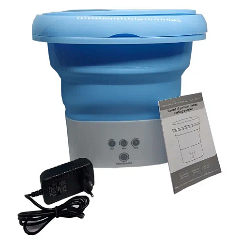 Мини-стиральная машина OPT-TOP Folding Washing Machine голубая (1894523542)