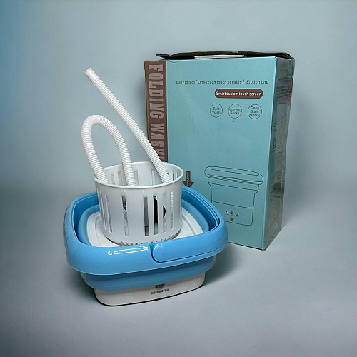 Мини-стиральная машина OPT-TOP Folding Washing Machine голубая (1894523542)