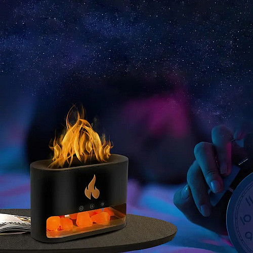 Увлажнитель воздуха соляная лампа CNV Docsal Flame 3в1 с эффектом пламени N