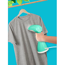 Відпарювач для одягу зелений пароочисник вертикальний ручний RAF 1500 Вт Білий з м'ятним