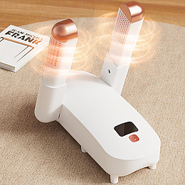 Сушарка для взуття Lesko YM-102 White компактна антибактеріальна та стерилізуюча 