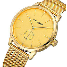 Мужские часы T-Winner Metal Gold