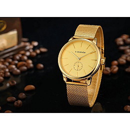 Мужские часы T-Winner Metal Gold