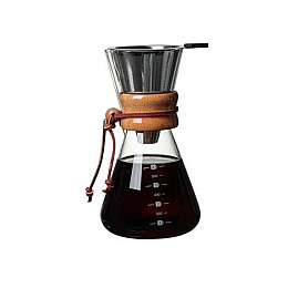 Кемекс заварник для кофе Chemex 600 мл с многоразовым металлическим фильтром для альтернативной заварки CX-600