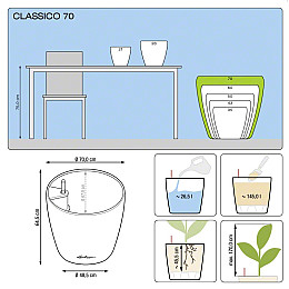 Вазон Deroma Гладкий 19 х 21 см Коричневый (000002939)