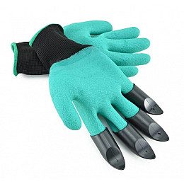 Рукавички садові з пазурами Garden Genie Gloves для саду та городу (Fr432q)