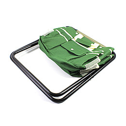 Набір садовий зі стільцем Lesko CG-6102 8 інструментів Чорний/жовтий (4466-13766)