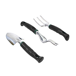 Набір садовий Lesko CG-6011 11 предметів Чорний/зелений (4471-13785)