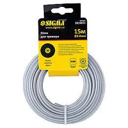 Леска Sigma для триммера с алюминиевым кордом Ø3.0мм 15м (5614021)