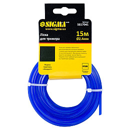 Леска Sigma для триммера квадрат Ø2.4мм 15м (5617041)
