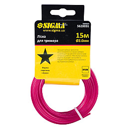 Леска Sigma для триммера звезда Ø2.0мм 15м (5620031)