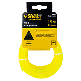 Леска Sigma для триммера треугольник Ø2.4мм 15м (5621041)